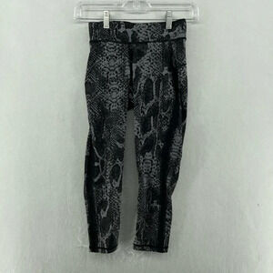 HPE Human Performance Engineering Legging Women's Sz S Gray Snake Skin Python